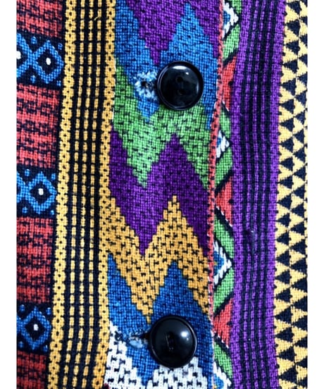 native pattern print maxi skirt