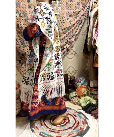 mexican peacock poncho