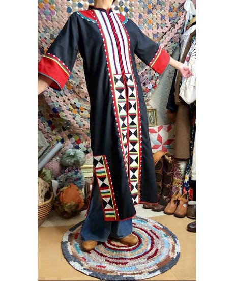 patchwork ethnic dress