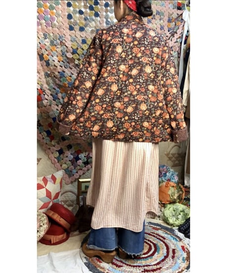 w.face flower patchwork  jacket