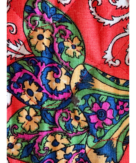 70s quilting flower skirt