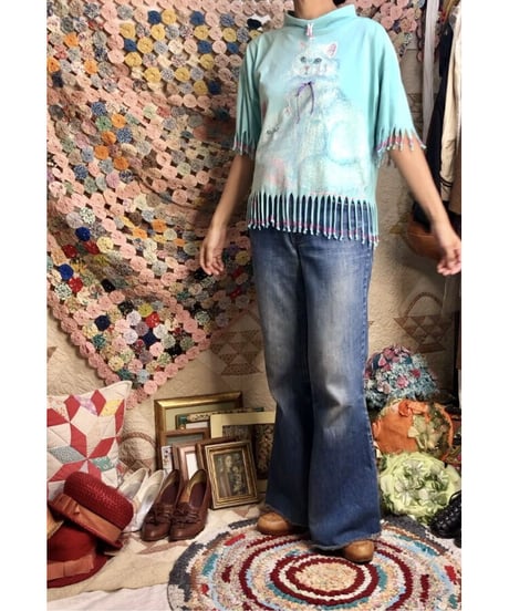 cats fringe tee