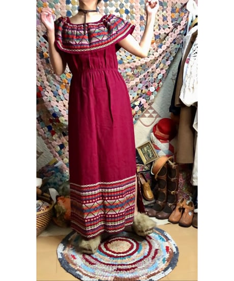 guatemala embroidered dress