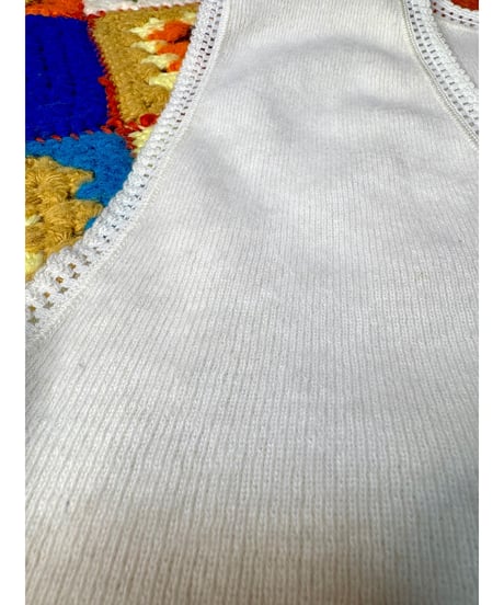 70-80s angora inner vest
