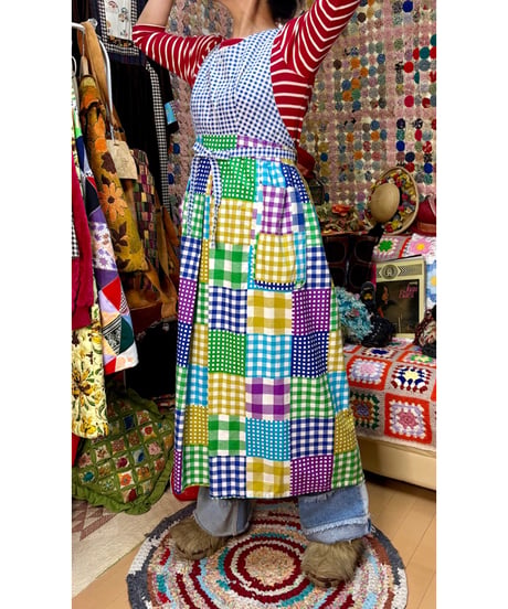 plaid apron dress