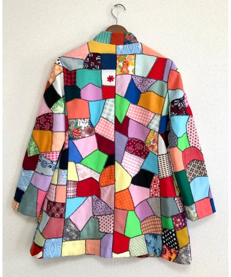 60-70s crazy quilt jacket