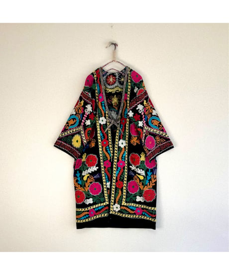 suzani embroidered robe