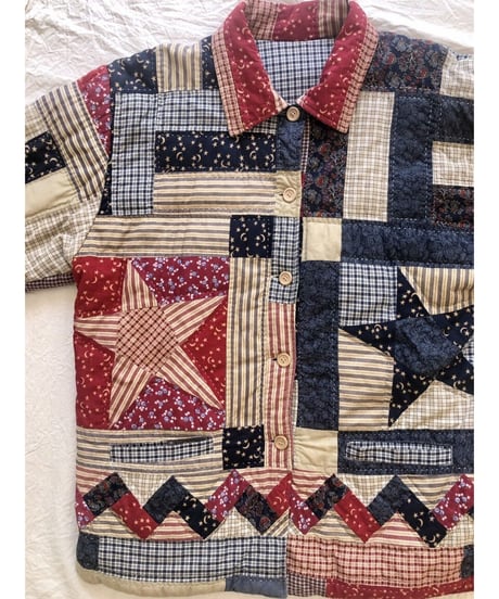w.face  patchwork quilt  jacket