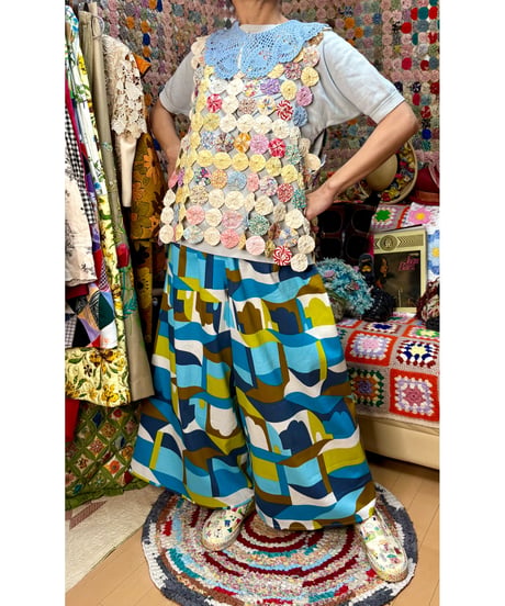 super wide leg pants（60s fabric）