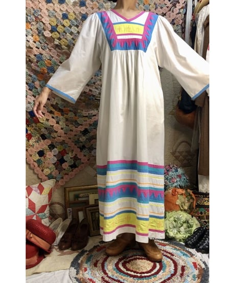 70's patchwork one-piece