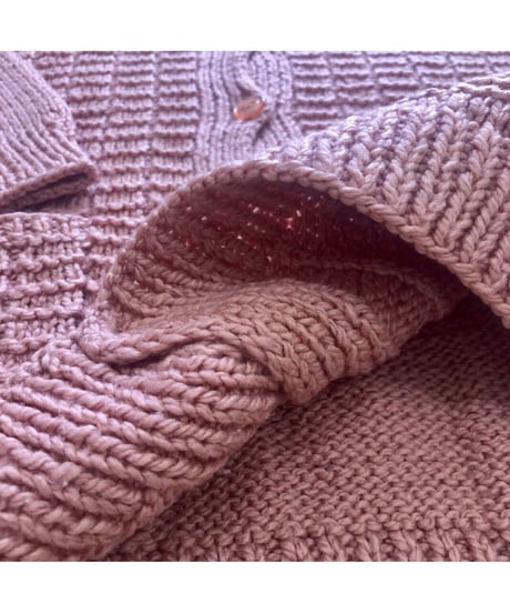 vintage hand knit cardigan