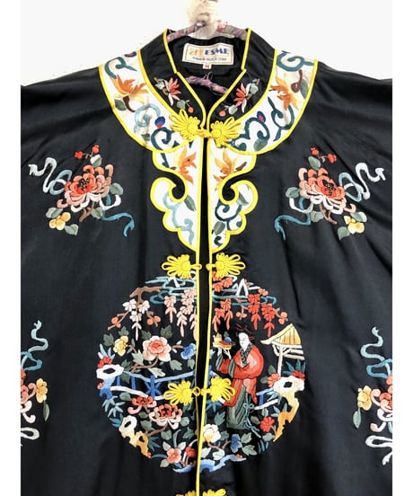 60's chinese embroidered robe
