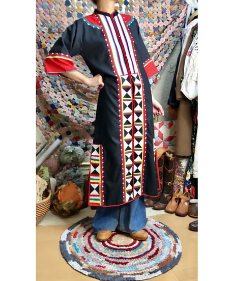 patchwork ethnic dress