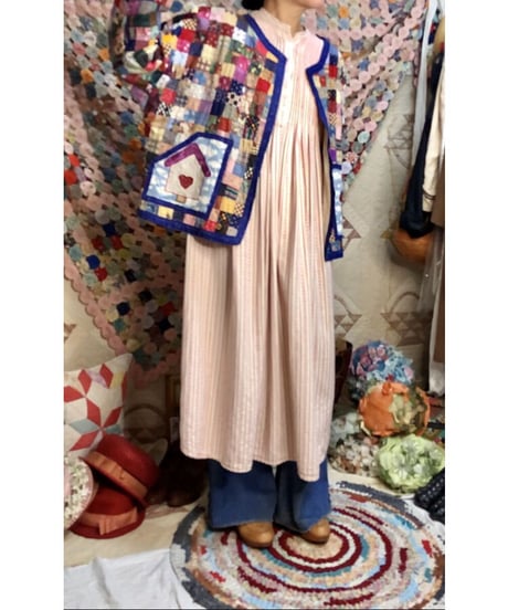 patchwork house motif jacket