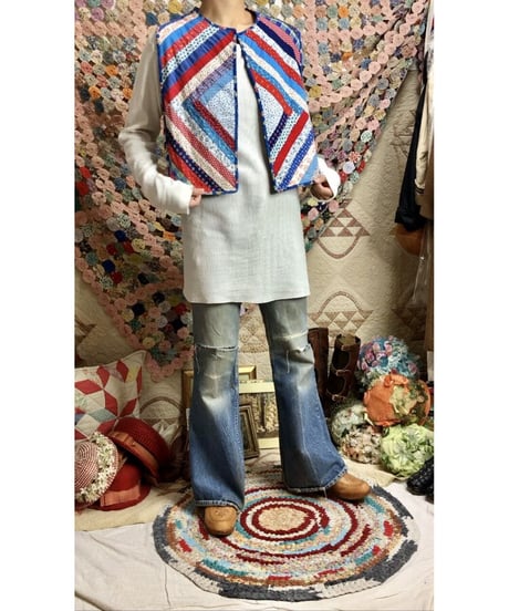 vintage patchwork vest
