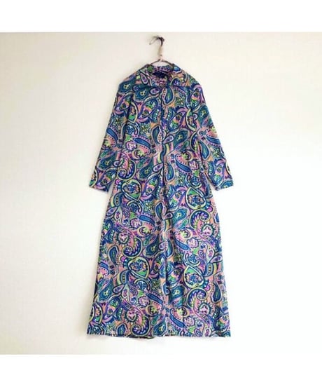 70's paisley dress