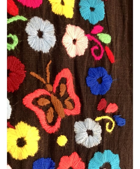 60-70's hand embroidered mexican dress
