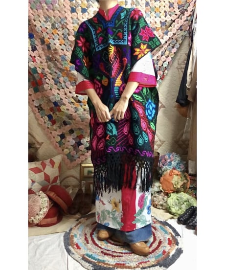 mexican peacock poncho