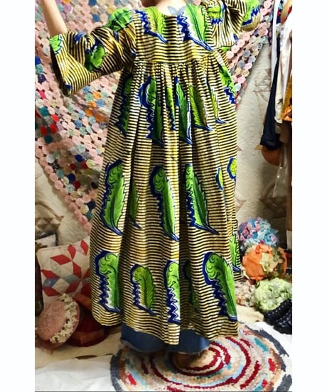 bell sleeve batik dress