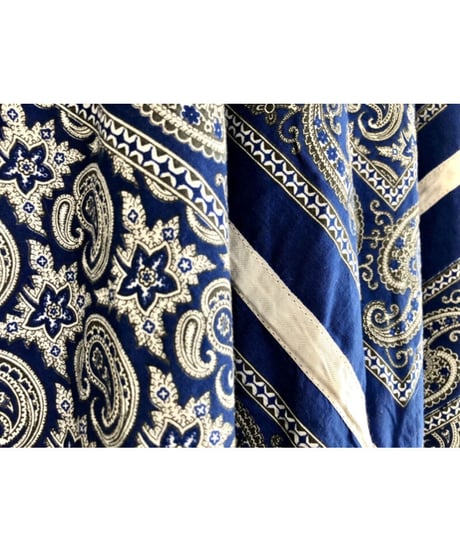 paisley handkerchief motif dress