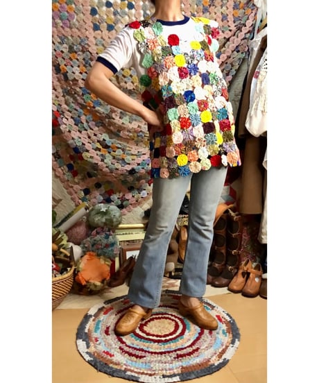 60s yo-yo quilt vest