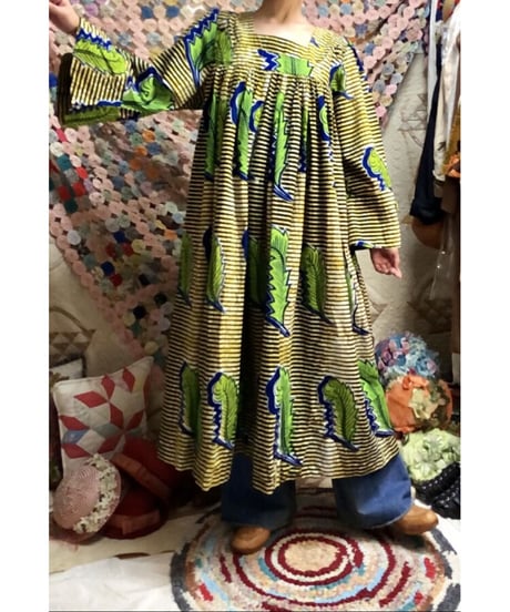 bell sleeve batik dress