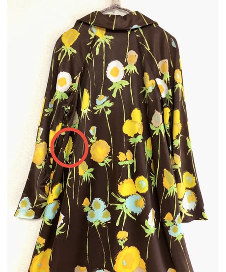 70's flower easy dress