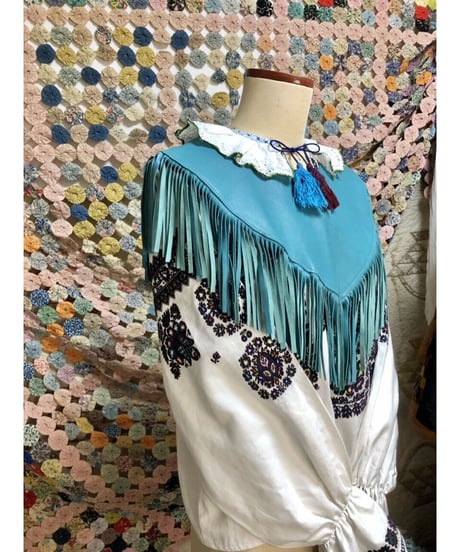 leather fringe collar