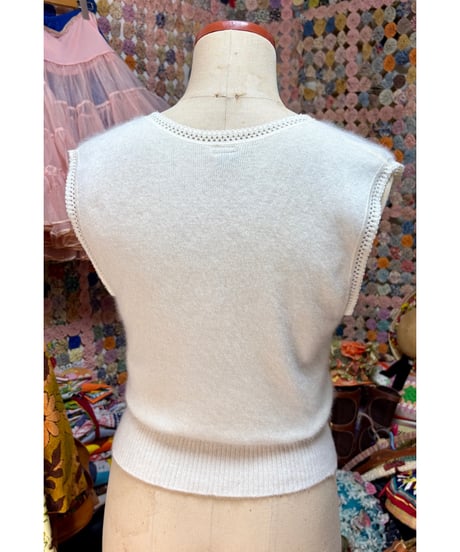 70-80s angora inner vest