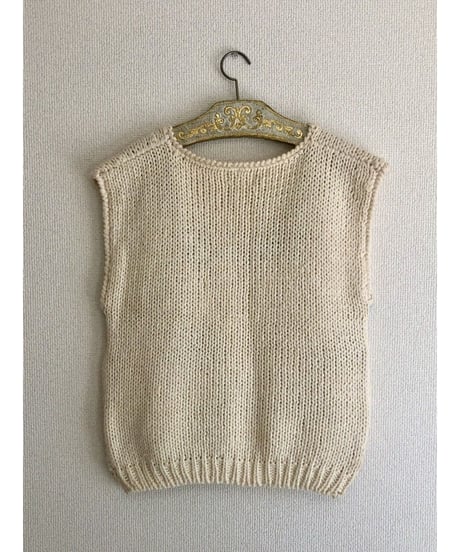 hand knit pastel vest