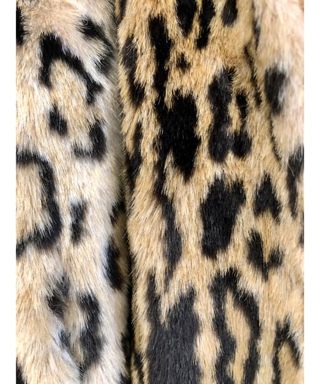 leopard faux fur coat