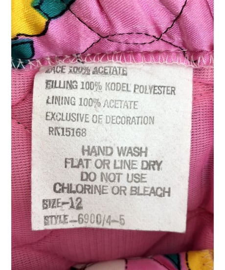 60's flower quilting skirt