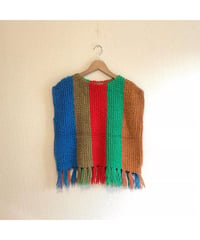 60s colorful knit vest