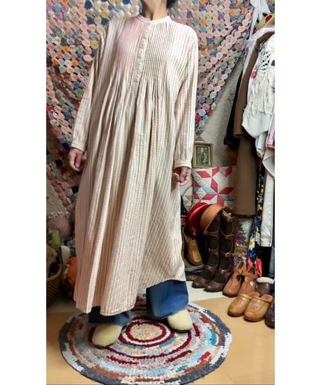 l.l.bean flannel dress（red）