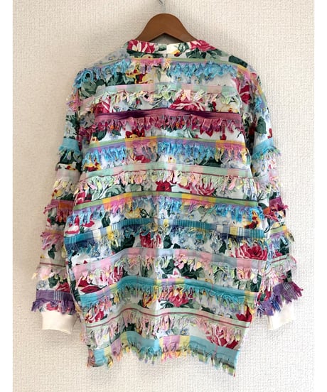 paula sweet fringe jacket（flower）