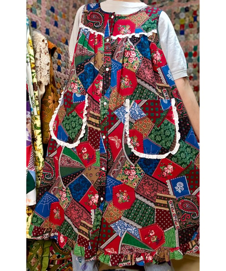 patchwork print tunic