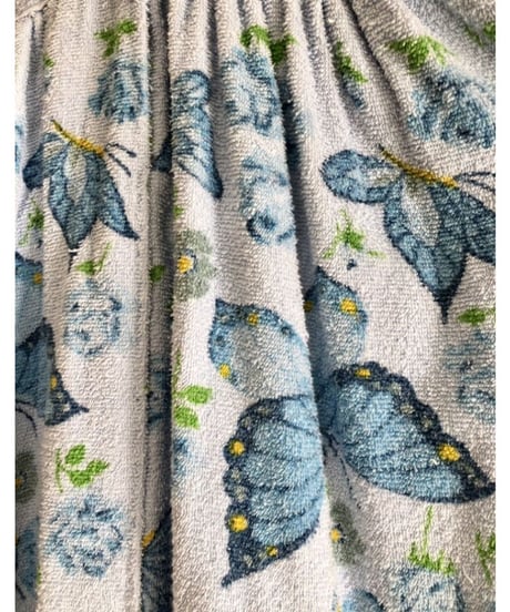 70s butterfly pile dress