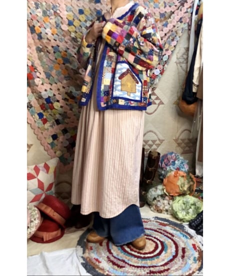patchwork house motif jacket