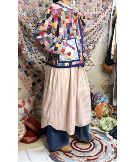 patchwork house motif jacket