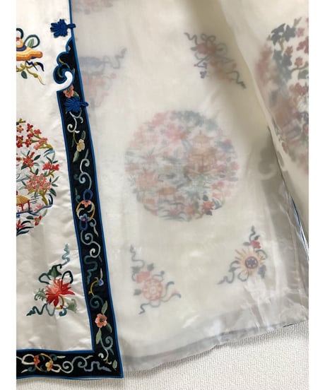 50's chinese embroidered robe