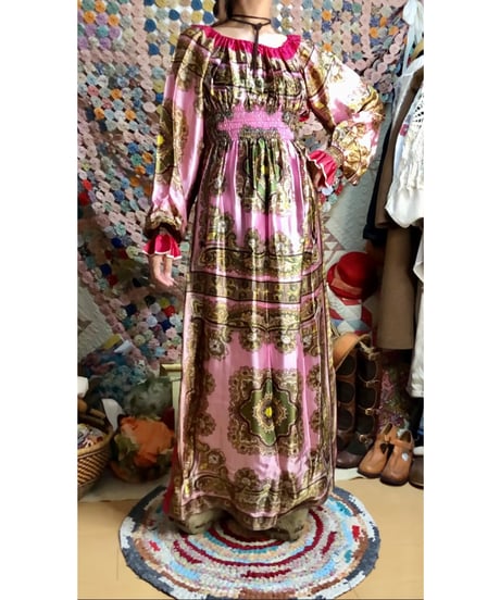 paisley scarf dress
