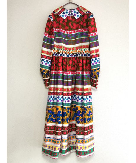flower striped dress