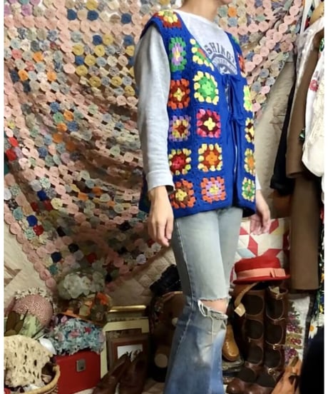 granny square vest