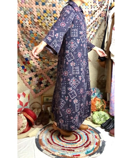 bandanna print dress