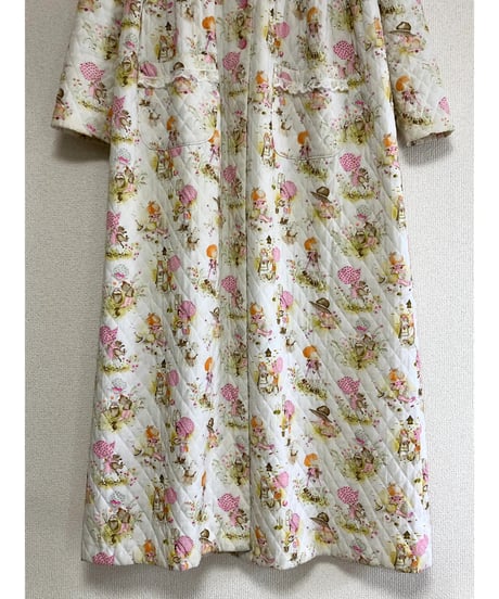 70s quilted sweet robe
