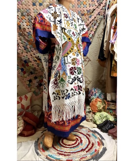 mexican peacock poncho