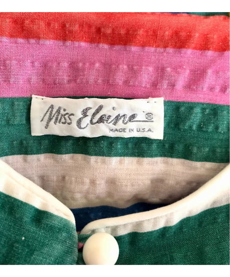 70s mulch stripe easy dress