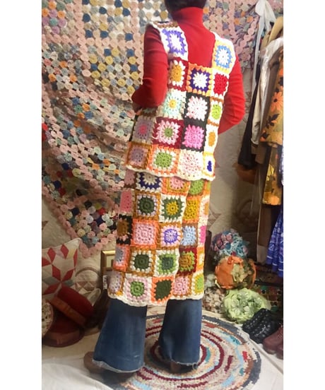 granny square vest