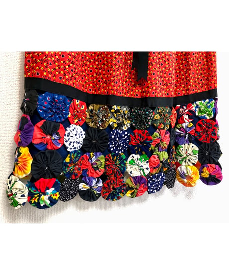 yo-yo quilt skirt