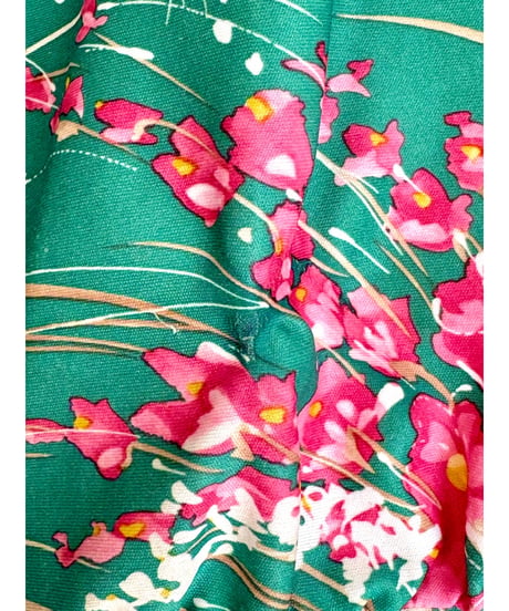 70s flower easy dress